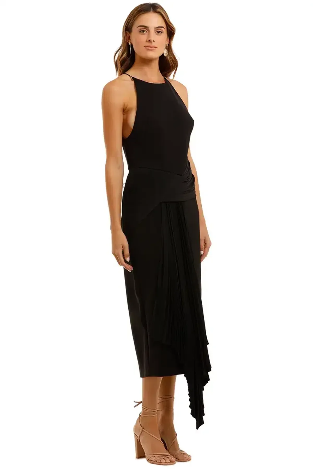 Acler Bercy Midi Dress in Black Size 8 - Image 2