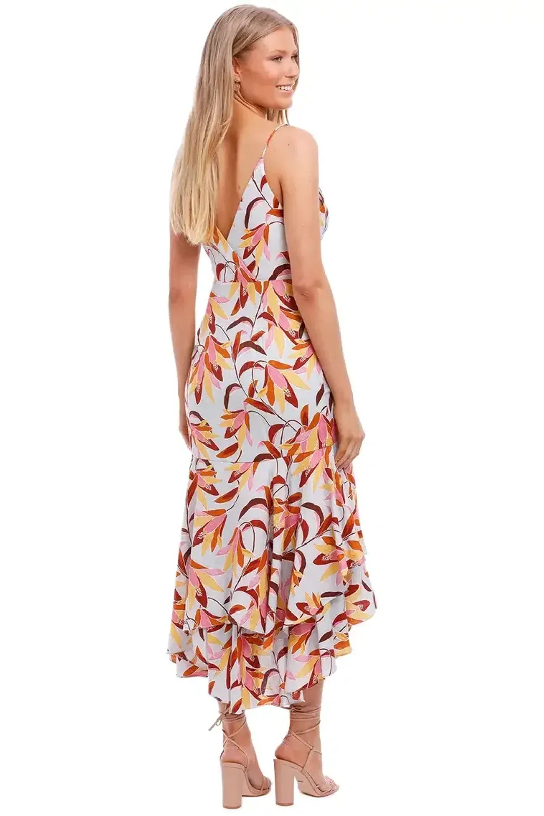 Acler Marlay Midi Dress Floral Size 8 for rent on The Volte - main image