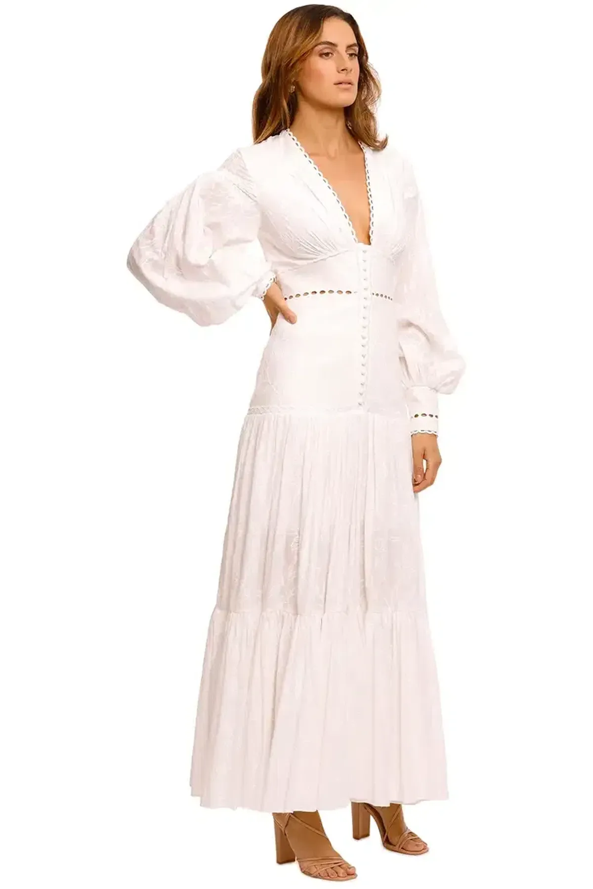 Acler Hender Dress in Ivory Size 12 - Image 2