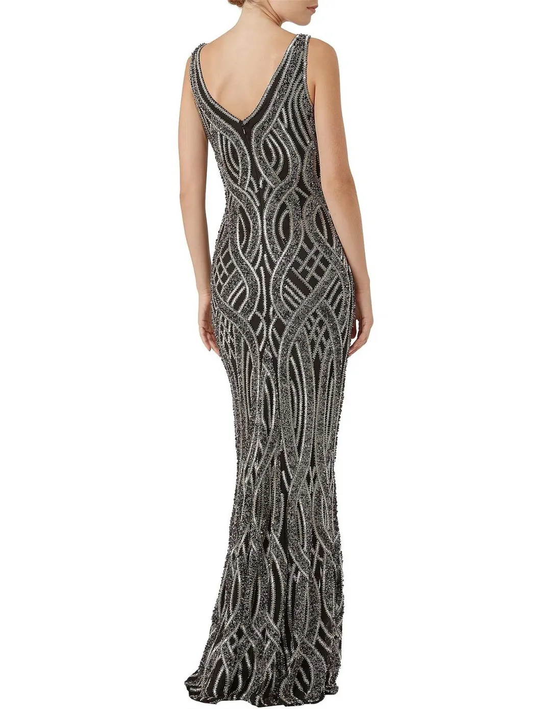 Rachel Gilbert Zahava Gown Black Size 14 for rent on The Volte - main image