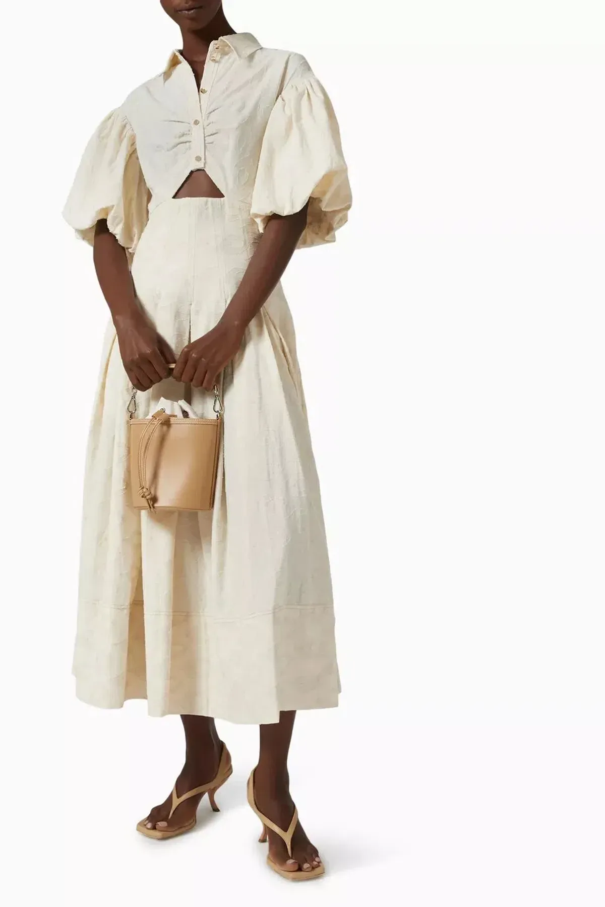 Acler Grange Dress Cream Size 12 - Image 1