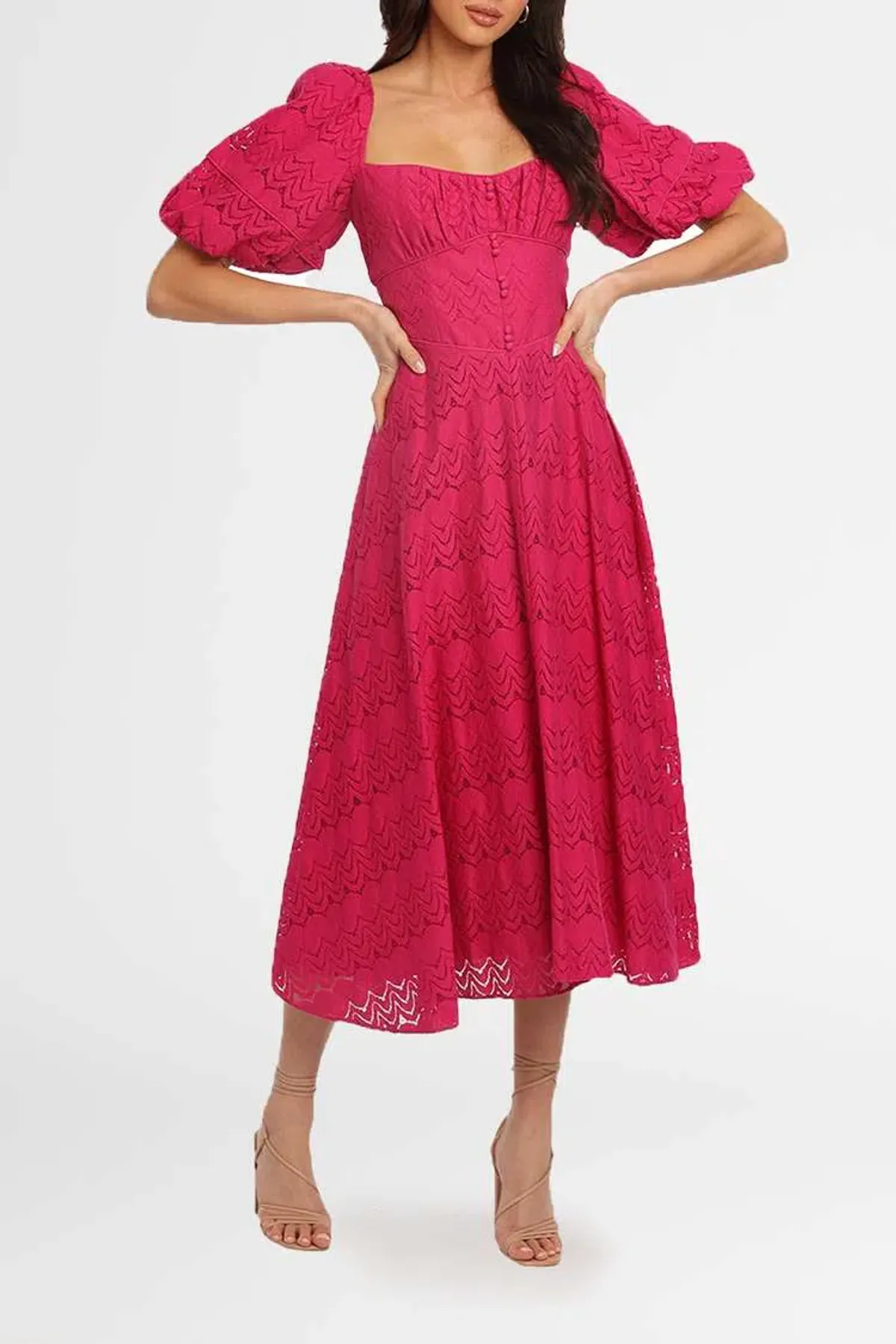 Acler Stapleton Dress Fuschia Pink Size 10 - Image 2