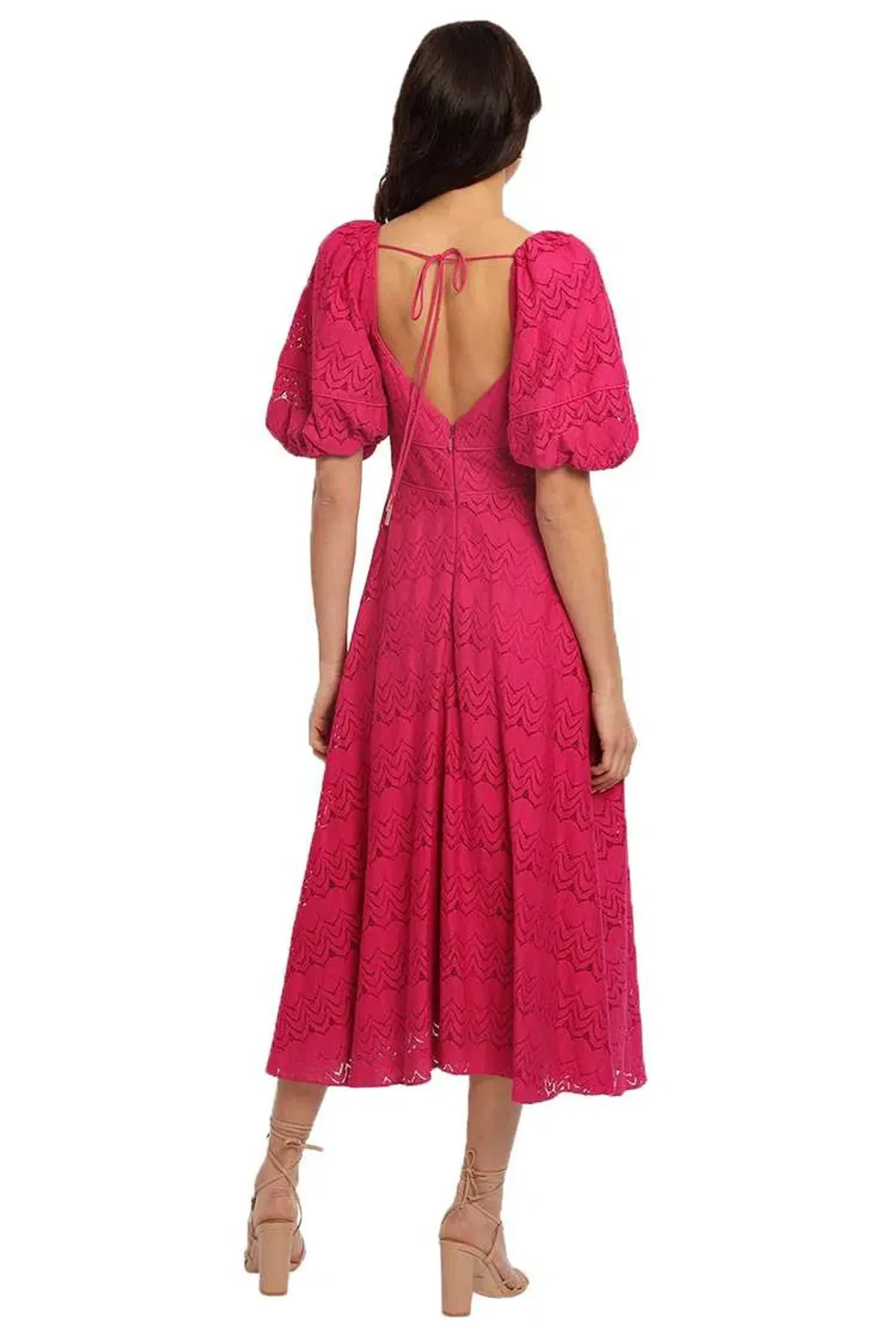 Acler Stapleton Dress Fuschia Pink Size 6 - Image 3