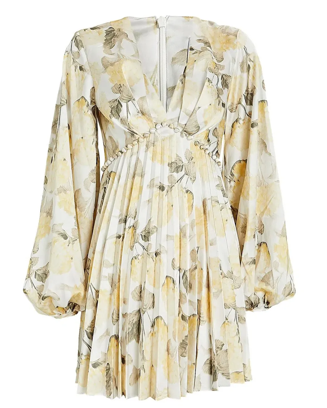 Acler Faris Dress Yellow Print Size 14 for rent on The Volte - main image