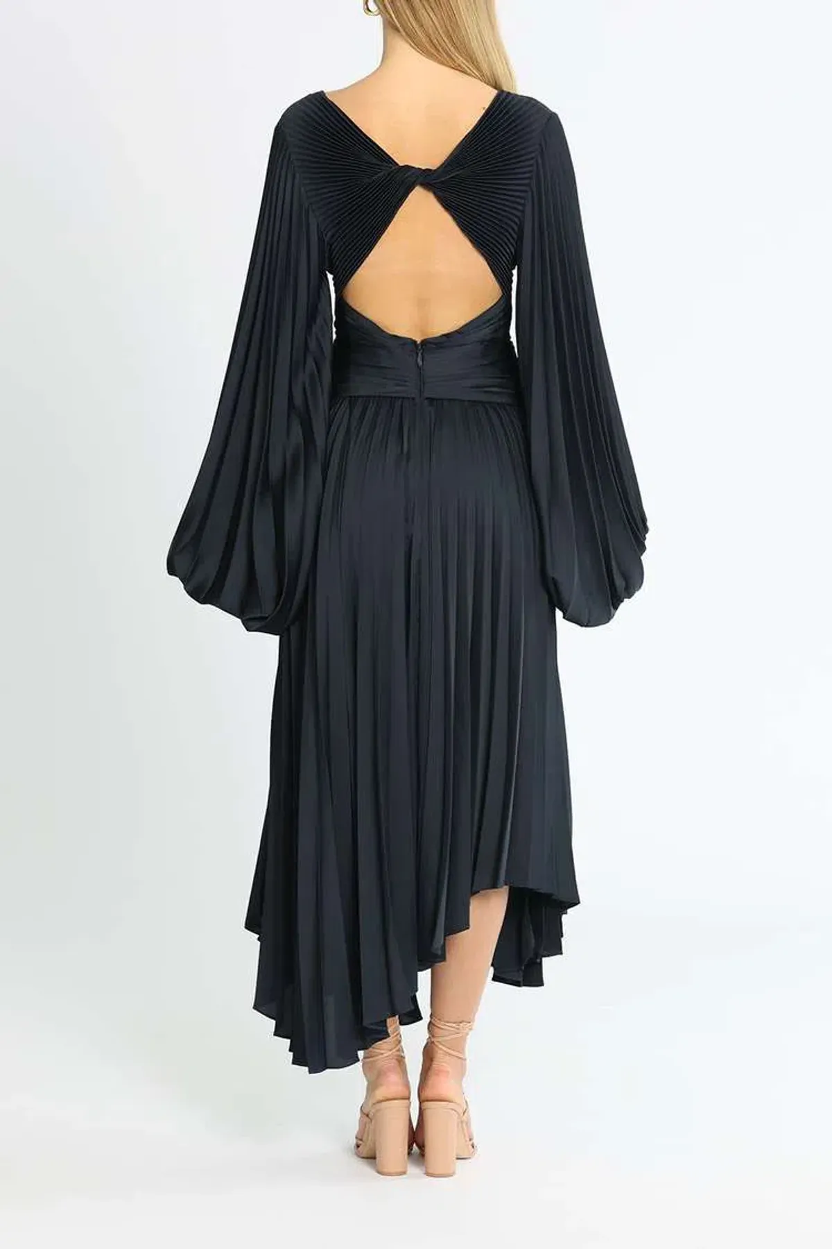 Acler Palms Dress Navy Size 8 - Image 3