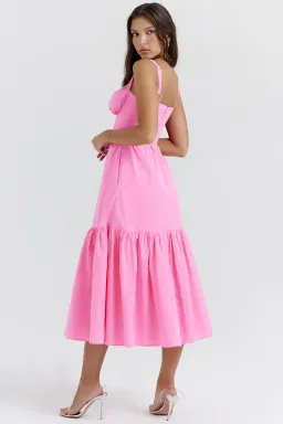 House of CB Elia Midi Dress Pink Size XS/Au 6 for rent on The Volte - image 4