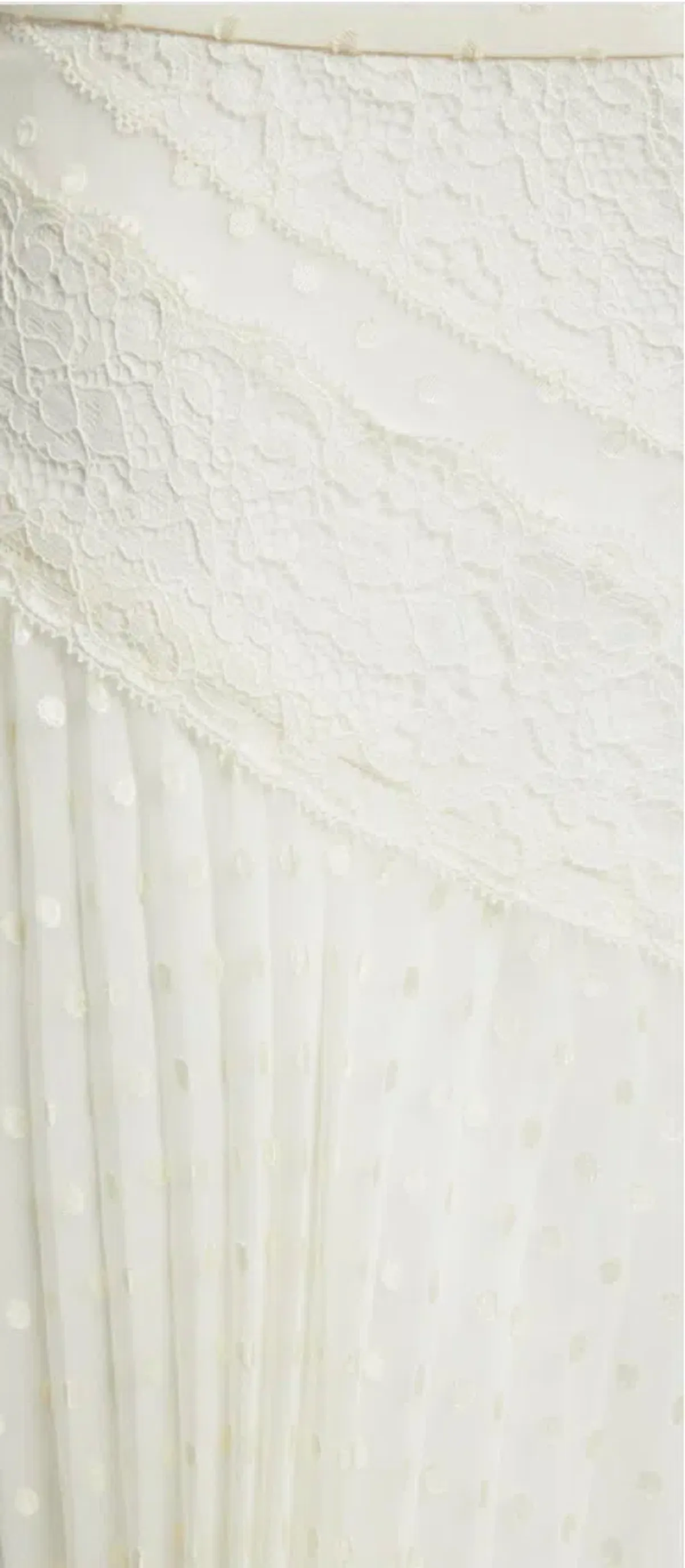 Zimmerman Espionage Lace Panelled Skirt Cream AU 8 - Image 2