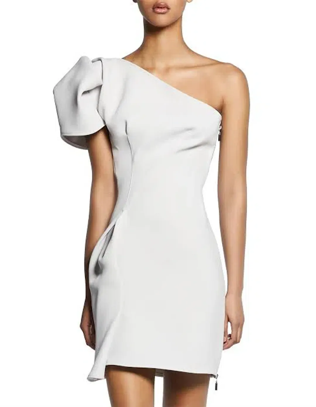 Maticevski Mimicry Grey Mini Dress Grey Size 10 for rent on The Volte - main image
