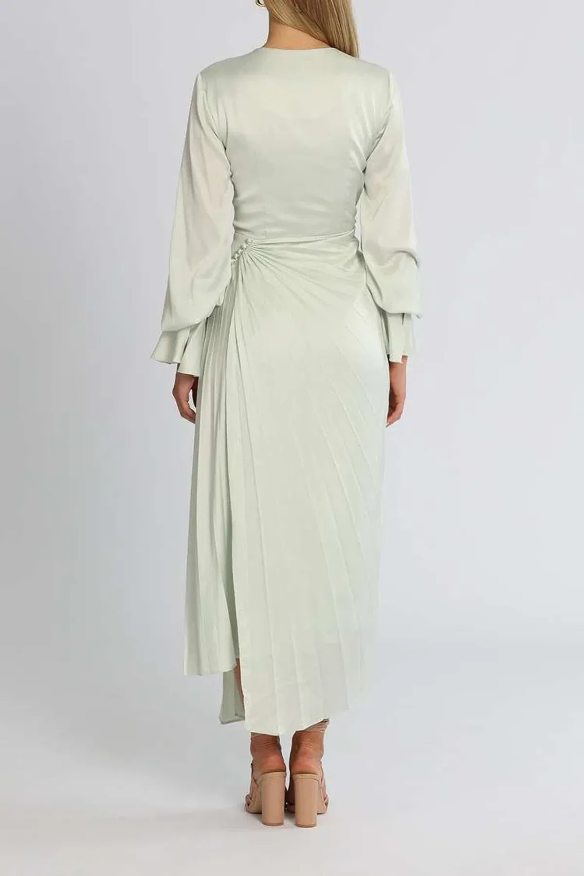 Acler Cresta Dress Apple Green Size 10 - Image 3