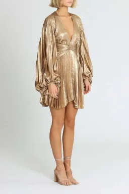 Acler Geneva Dress Gold Size 8 for rent on The Volte - image 2