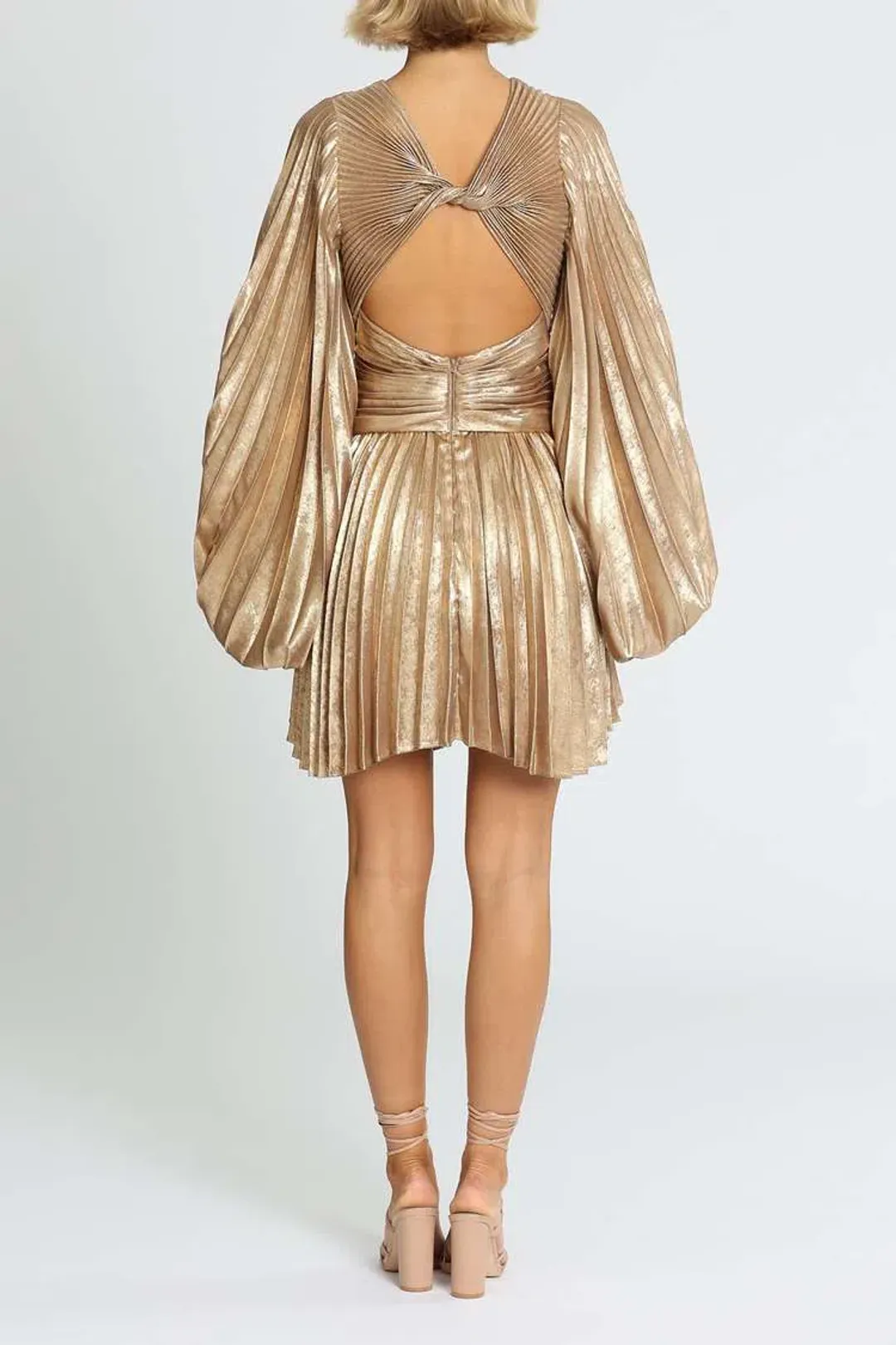 Acler Geneva Dress Gold Size 8 for rent on The Volte - main image