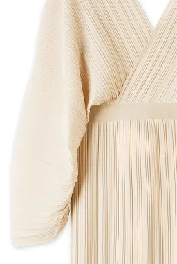 Country Road CR Capsule Belted Pleat Dress Cream Size 14 for rent on The Volte - image 3