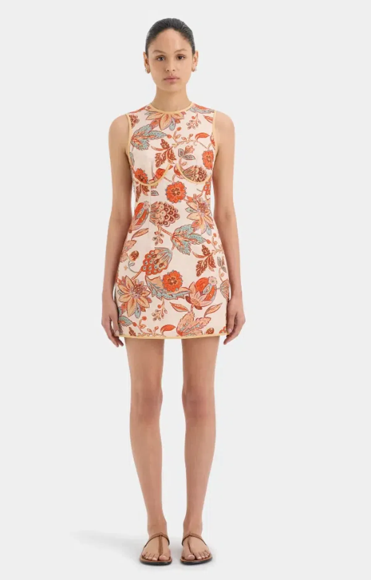 Sir the Label Noemi Mini Dress Floral Size 10 for rent on The Volte - main image