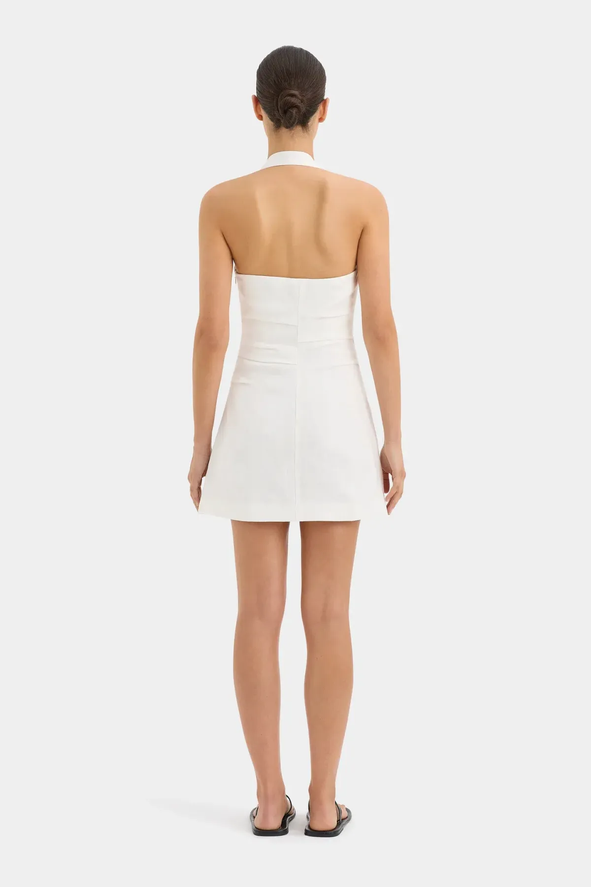Sir The Label Noemi Halter Mini Dress White Size 1/Au 8 - Image 3