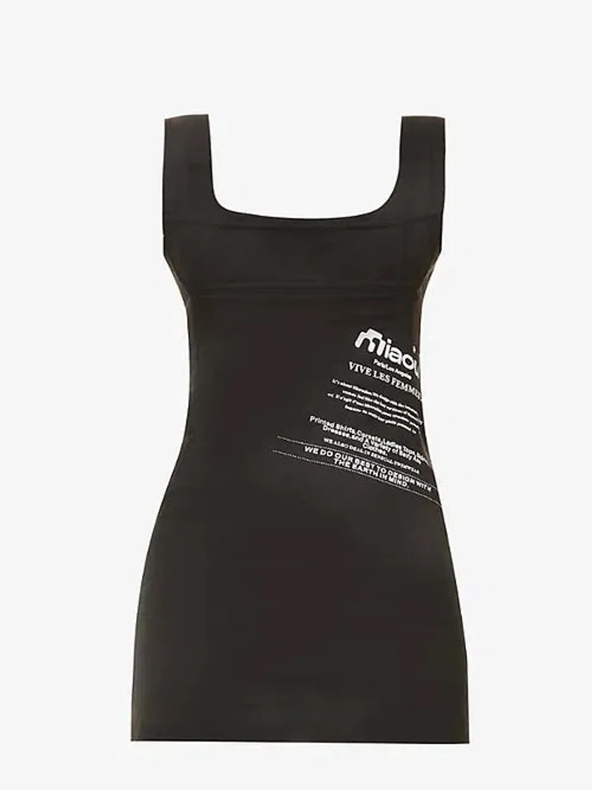 Miaou Missed Connections Dress Black Print Size 8 - Image 4