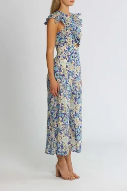Alice McCall Frida Jumpsuit Sapphire Blue Print Size 8 for rent on The Volte - image 2