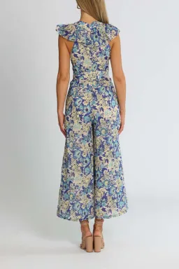 Alice McCall Frida Jumpsuit Sapphire Blue Print Size 8 for rent on The Volte - image 3