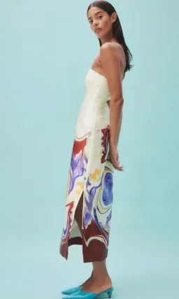 Alemais Luca Corset Dress Print Size 14 for rent on The Volte - image 2