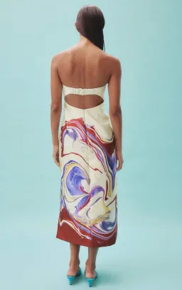 Alemais Luca Corset Dress Print Size 14 for rent on The Volte - image 3