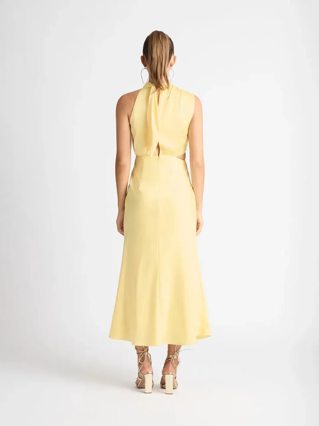 Shieke Allure Dress Butter Yellow Size 10 for rent on The Volte - main image