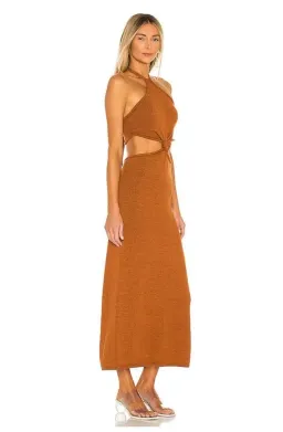 Cult Gaia Cameron Knit Dress Brown Size L/Au 12 for rent on The Volte - image 4
