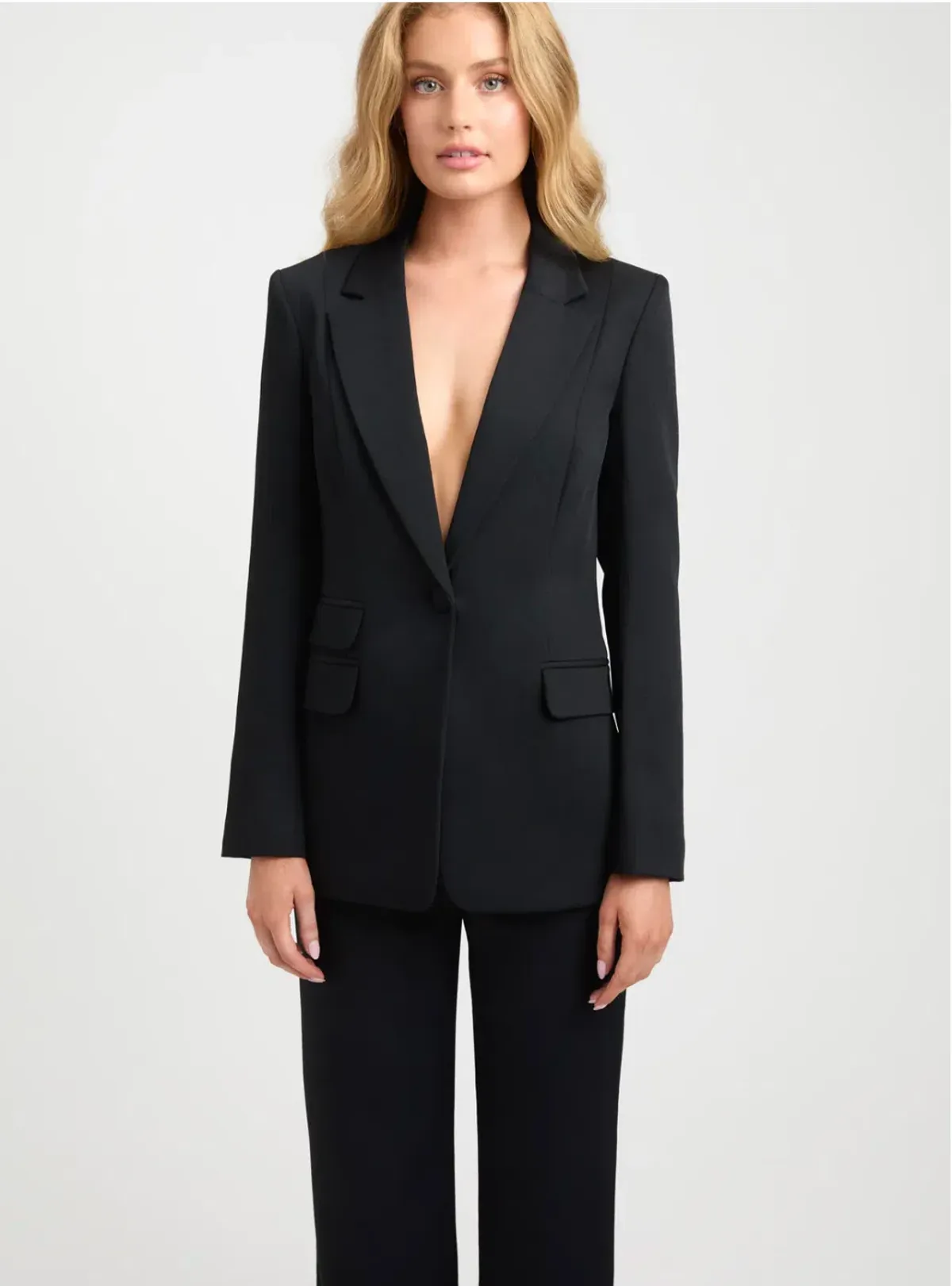Kookai Oyster Pocket Blazer Black Size 8 - Image 2