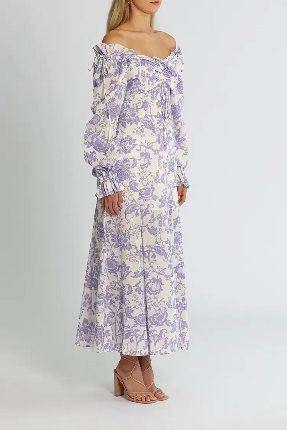Alice McCall Mary Anne Midi Dress in Lavender Floral Size 10 - Image 2
