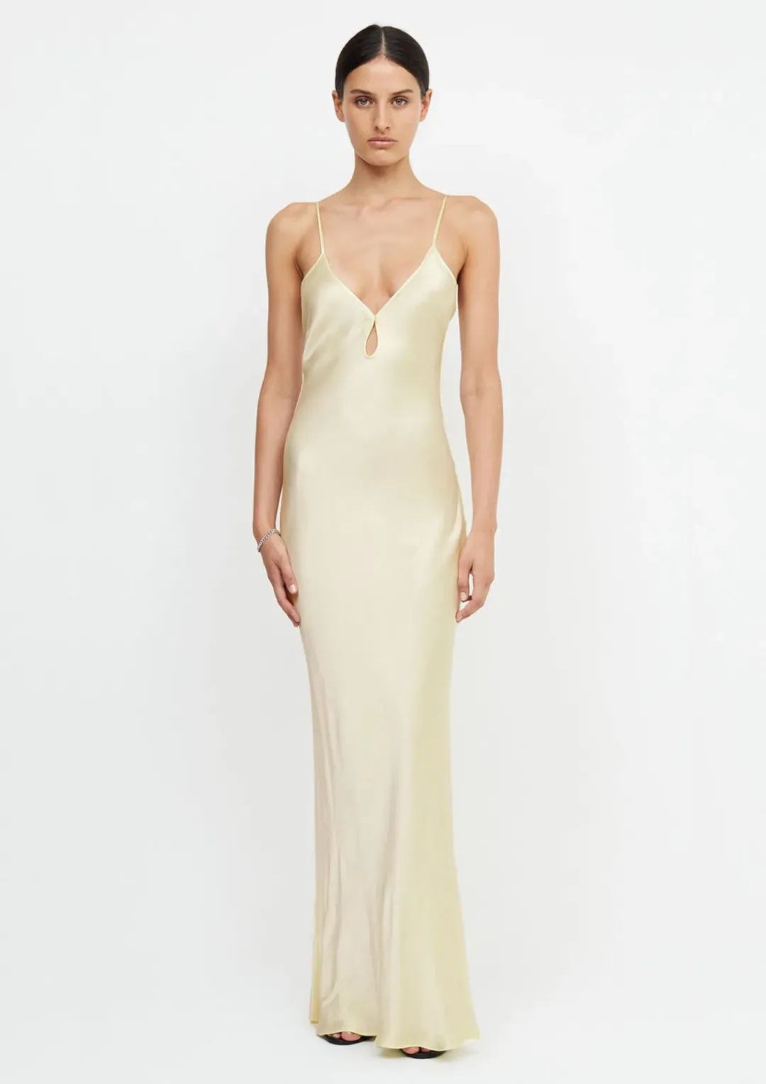 Bec & Bridge Cedar City Maxi Dress Ice Yellow Size 8 for rent on The Volte - main image