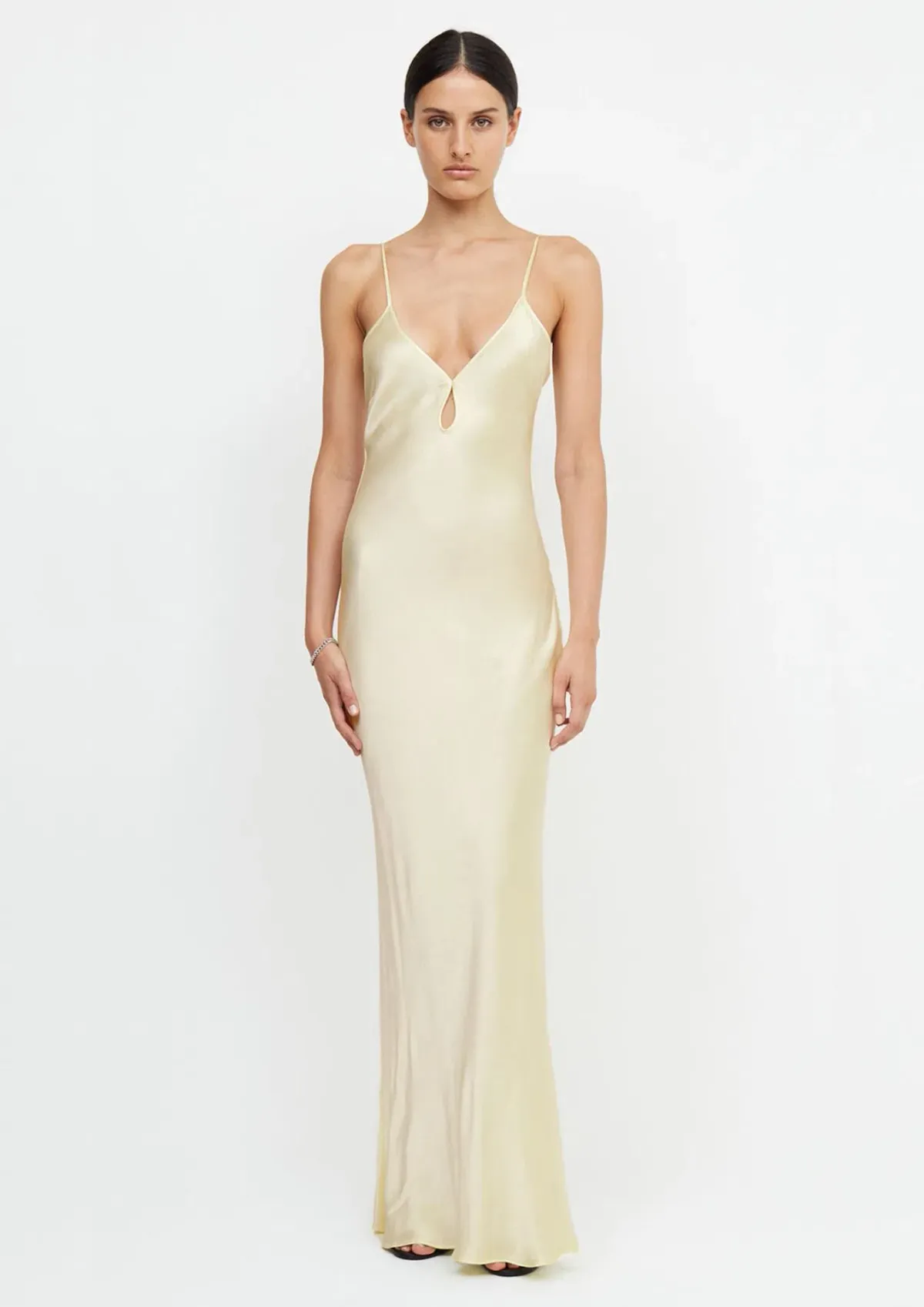 Bec & Bridge Cedar City Maxi Dress Ice Yellow Size 8 for rent on The Volte - main image