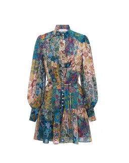 Alemais Bella Patchwork Mini Dress Floral Size 10 for rent on The Volte - image 3
