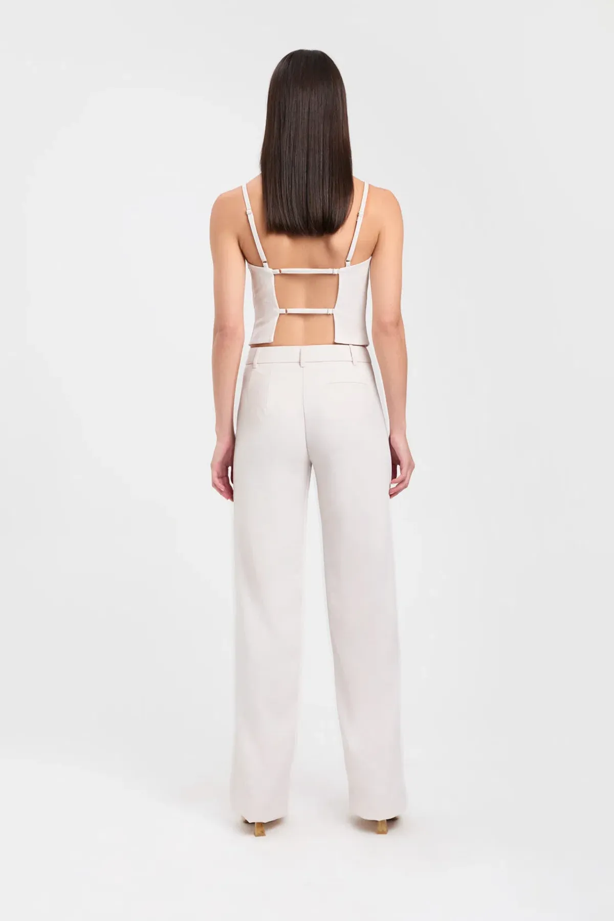 Kookai Ariel Low Rise Pant White Sand Size 36 / AU 8 - Image 3