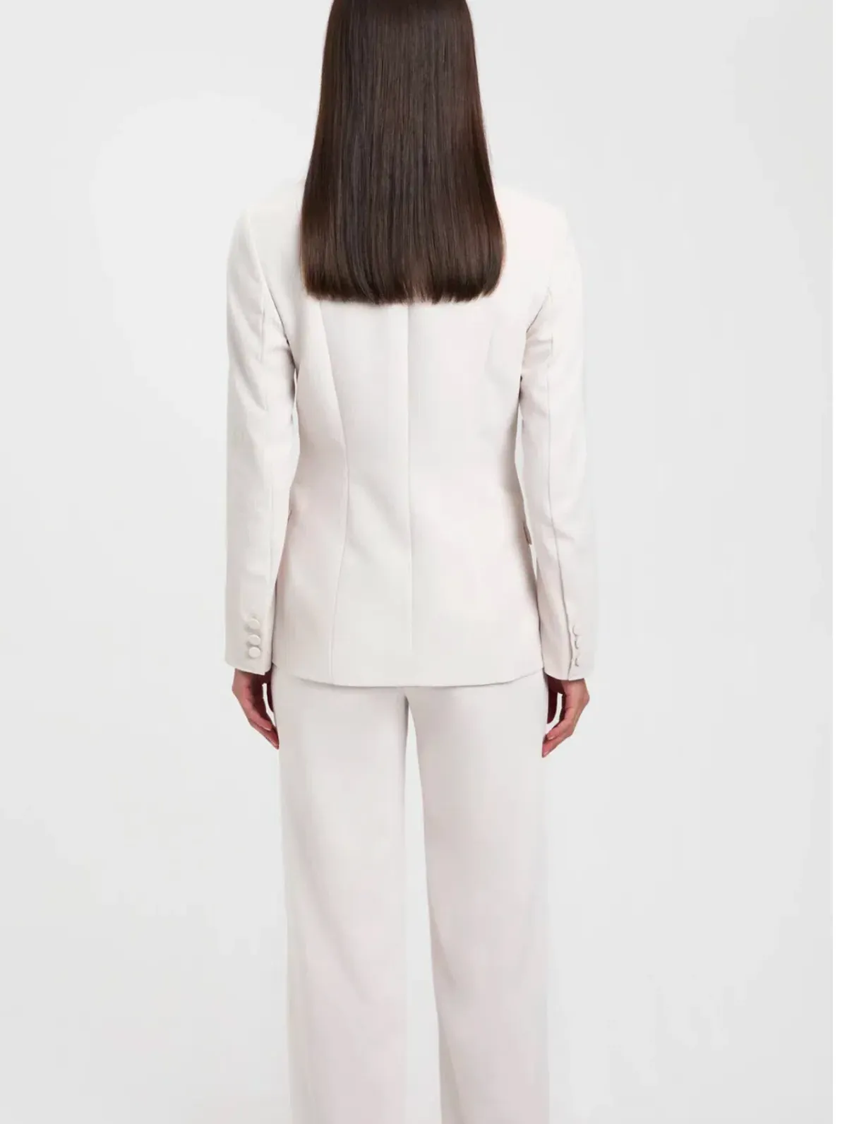 Kookai Ariel Tuxedo Blazer White Sand Size 36 / AU 8 - Image 3