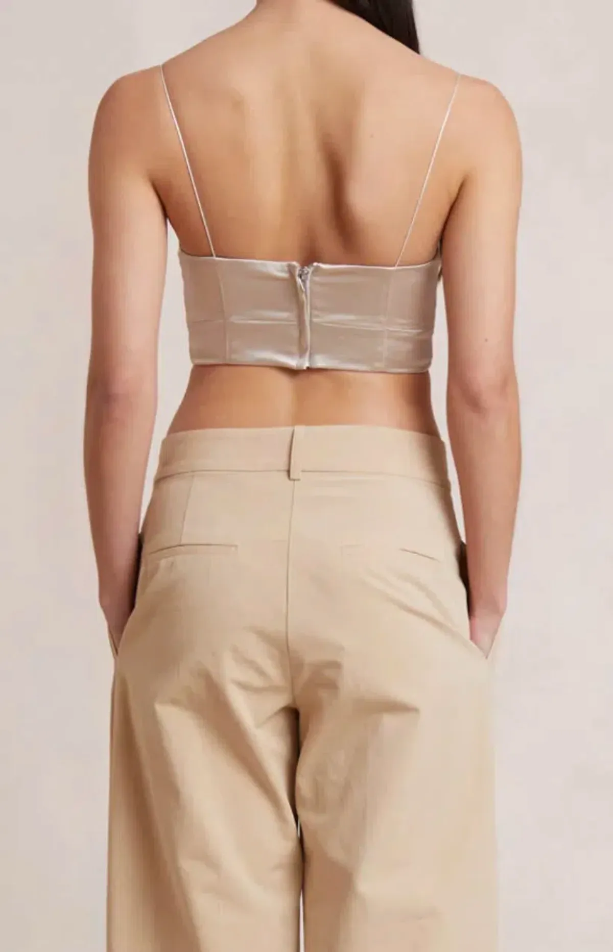 Bec & Bridge Heather Top Beige Size 6 - Image 3