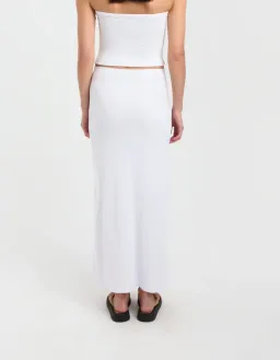 Kookai Bodhi Low Rise Maxi Skirt White Size 34 / AU 6 for rent on The Volte - image 3