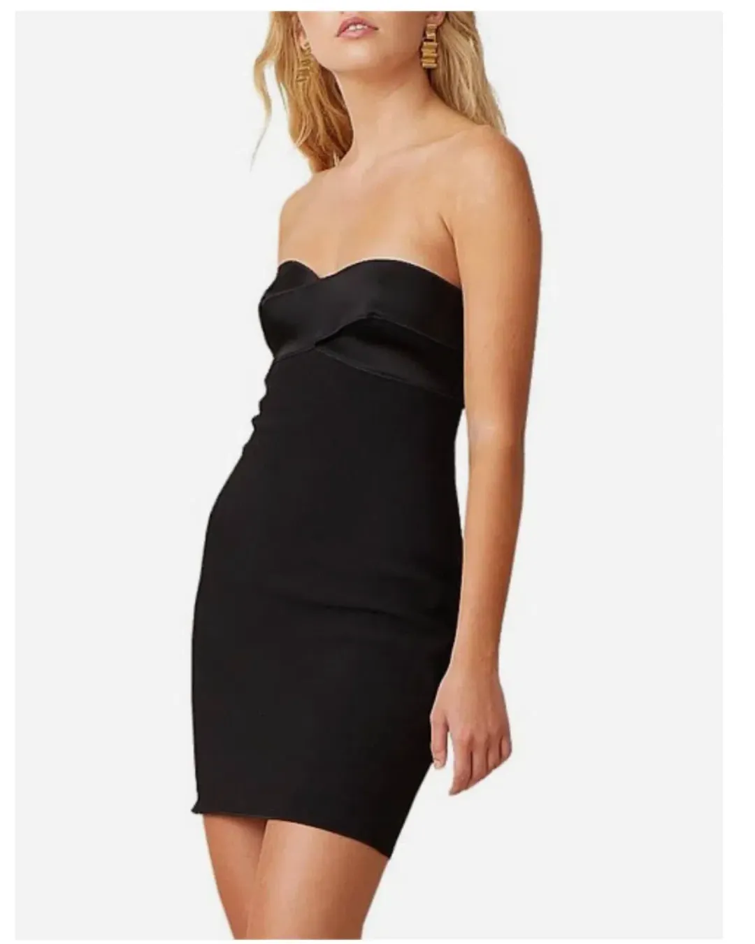Bec & Bridge Shore Break Mini Dress Black Size AU 8 for rent on The Volte - main image