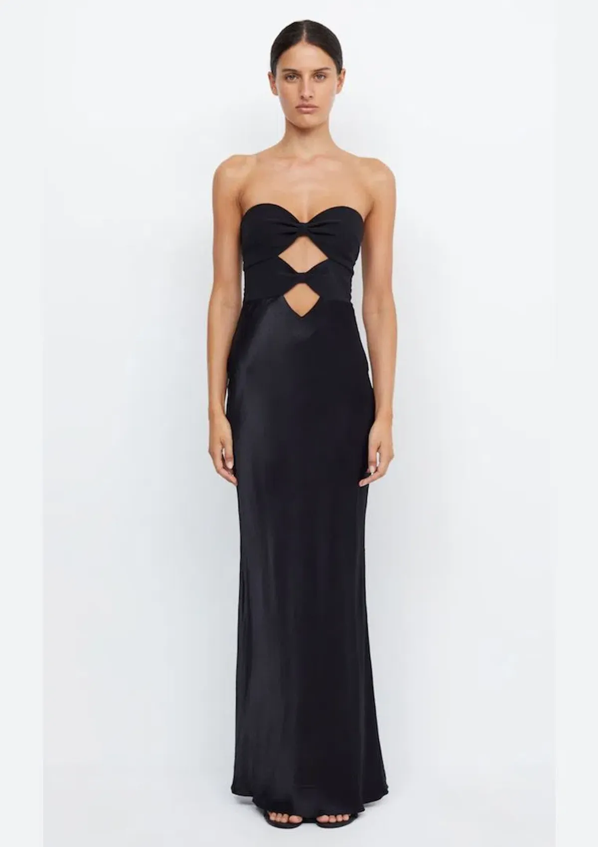 Bec & Bridge Halle Strapless Dress Black Size 10 for rent on The Volte - main image
