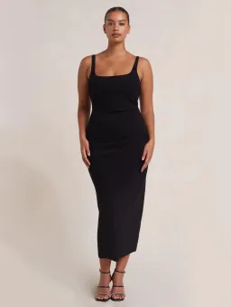 Bec & Bridge Be Mine Square Neck Dress Black Size 16 for rent on The Volte - image 1