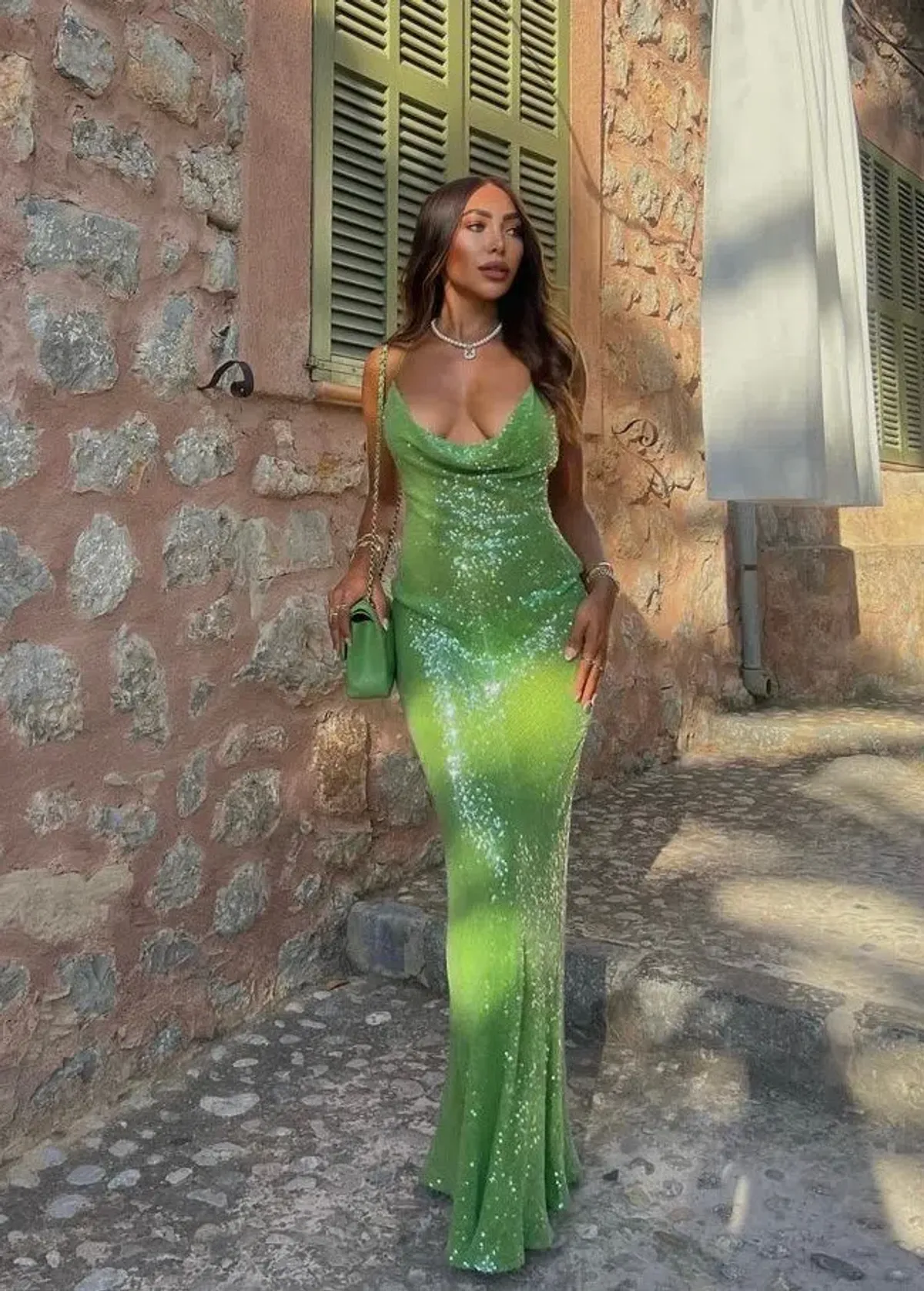 Rat and Boa Gaia Dress Green Size XS/Au 6 - Image 1