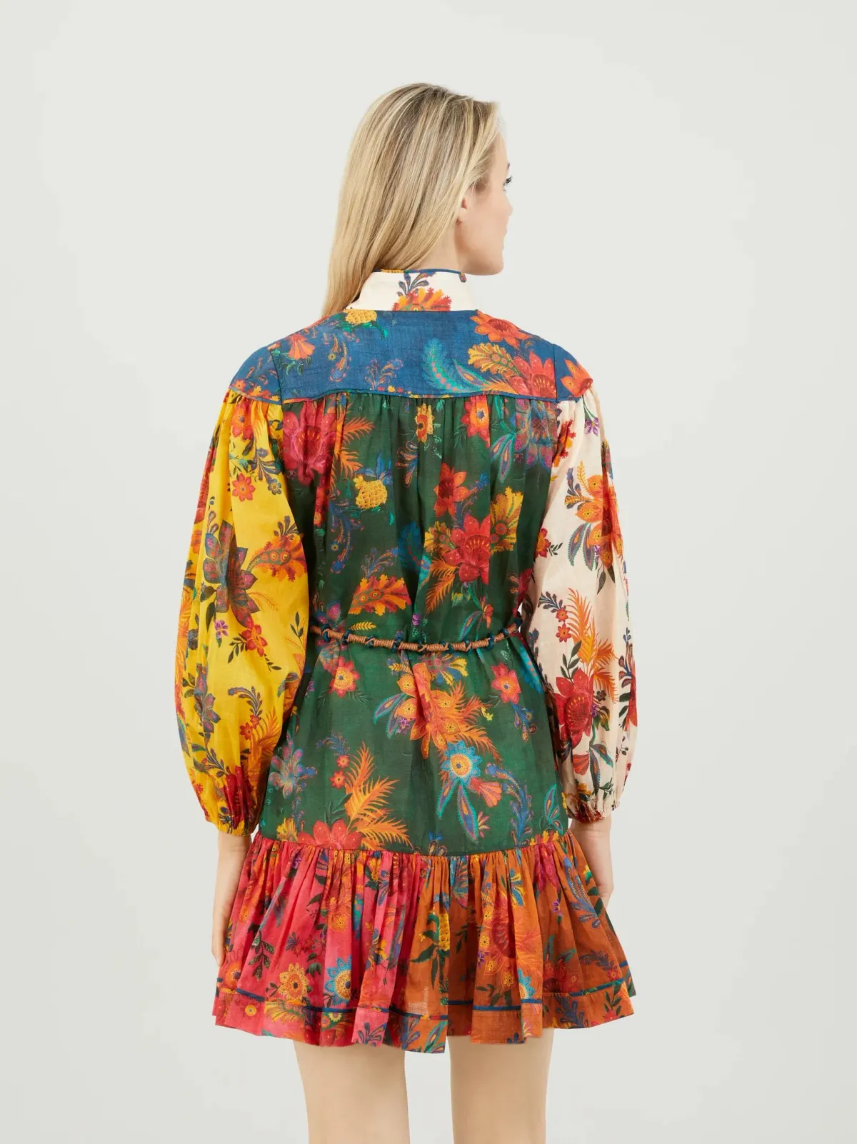 Zimmermann Ginger Lantern Mini Dress Spliced Size 0 / Au 8 - Image 2