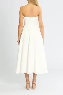 By Johnny Carrie Strapless Dress in White Size 14 for rent on The Volte - image 3