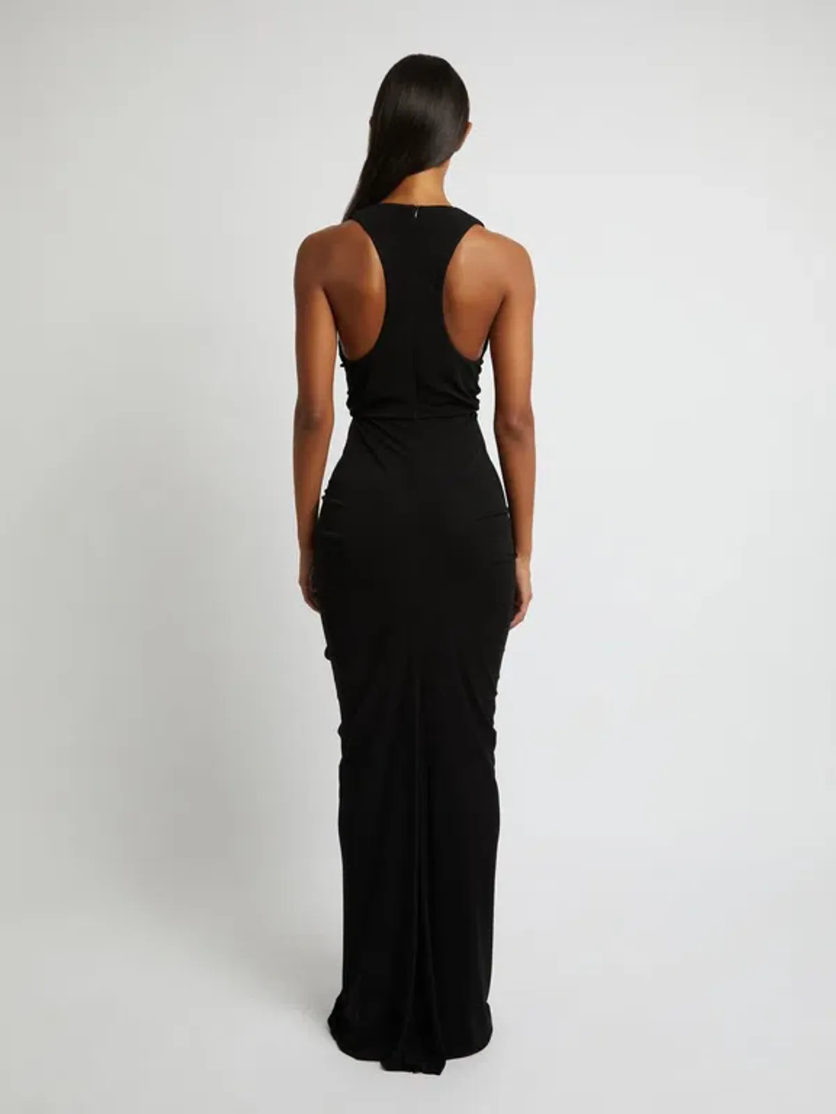 Christopher Esber Vivenda Drapé Front Dress Black Size 8 - Image 2
