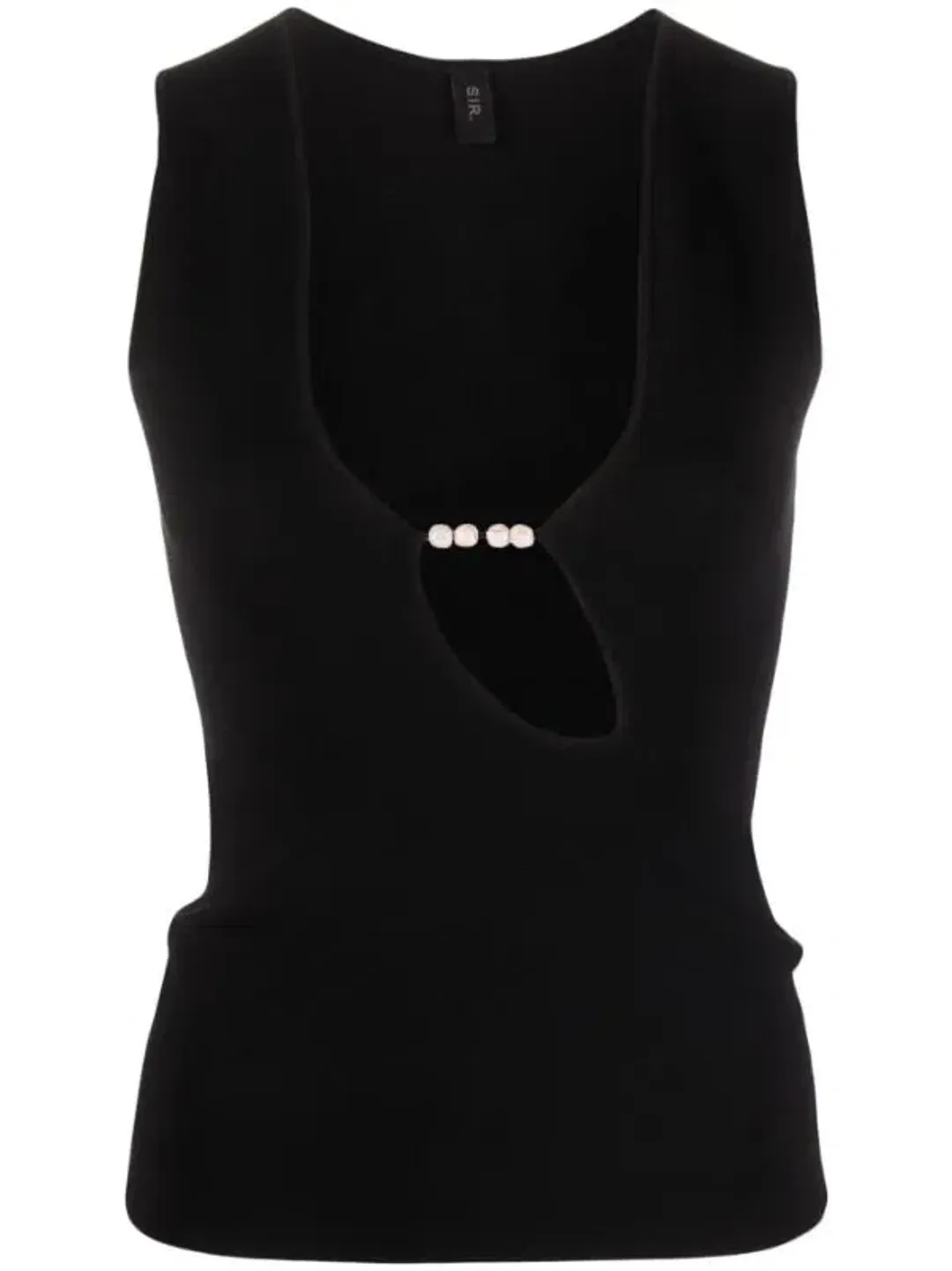 Sir The Label Kinetic Beaded Tank Black Size 6 for rent on The Volte - main image