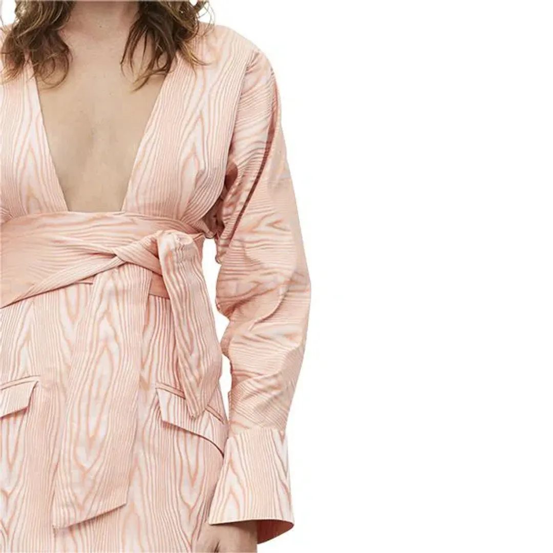 Manning Cartell Mini Mode Wrap Top and Mini Skirt Set Pink Size 8 for rent on The Volte - main image