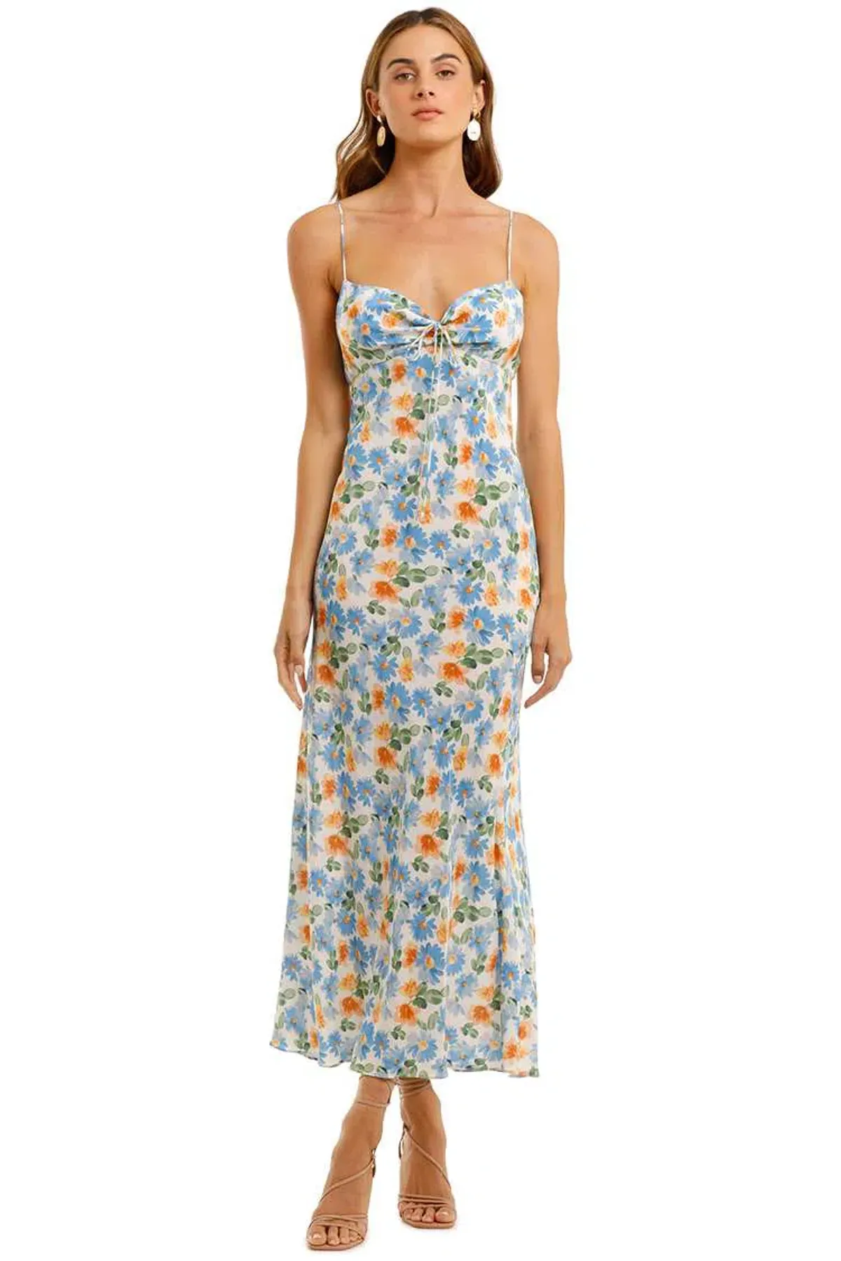 Bec & Bridge La Jolie Midi Dress Multi Print Size 6 - Image 1