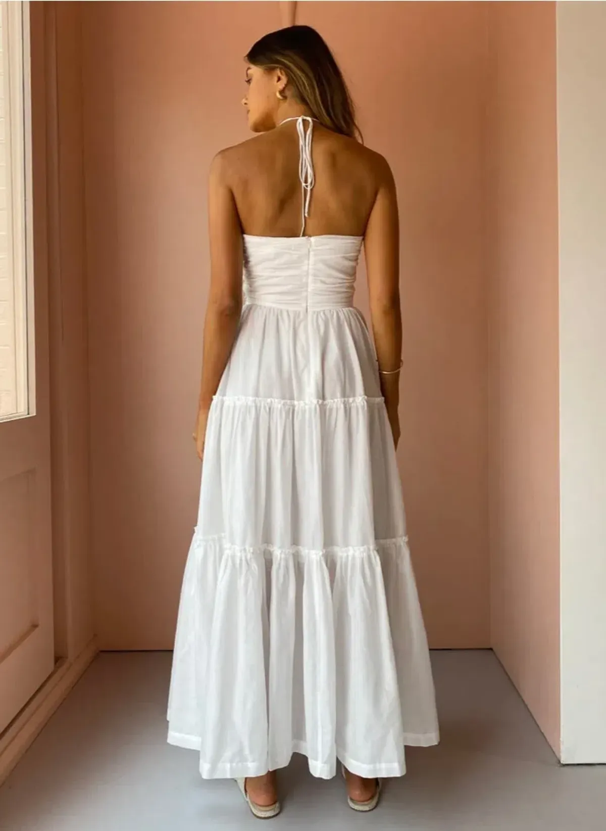 Bec & Bridge Aurora Maxi Dress in Ivory Size 8 - Image 3