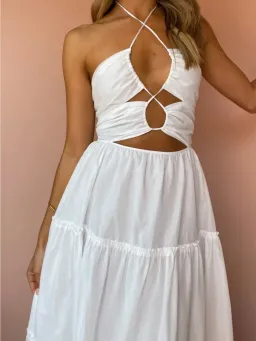 Bec & Bridge Aurora Maxi Dress in Ivory Size 8 for rent on The Volte - image 5
