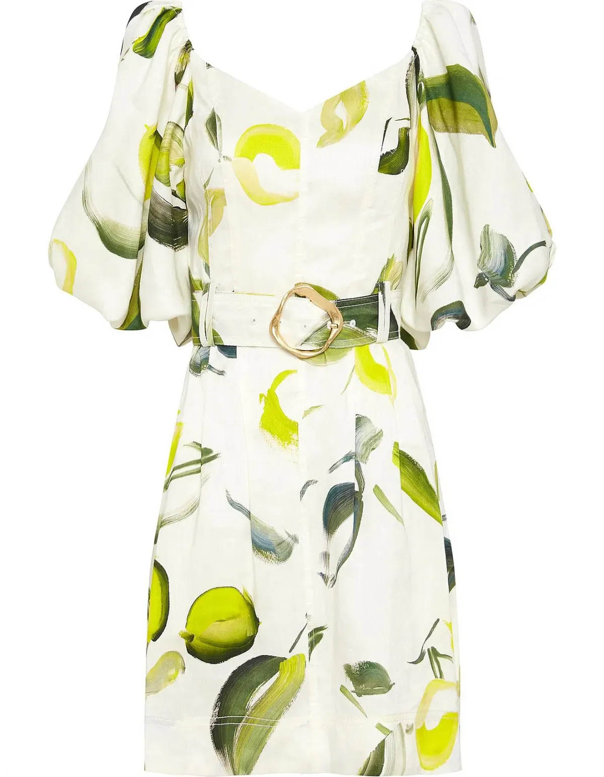 Aje Zest Mini Dress Tropical Lime Size 8 - Image 6