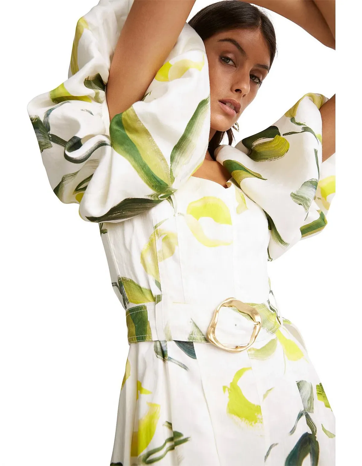Aje Zest Mini Dress Tropical Lime Size 8 - Image 2