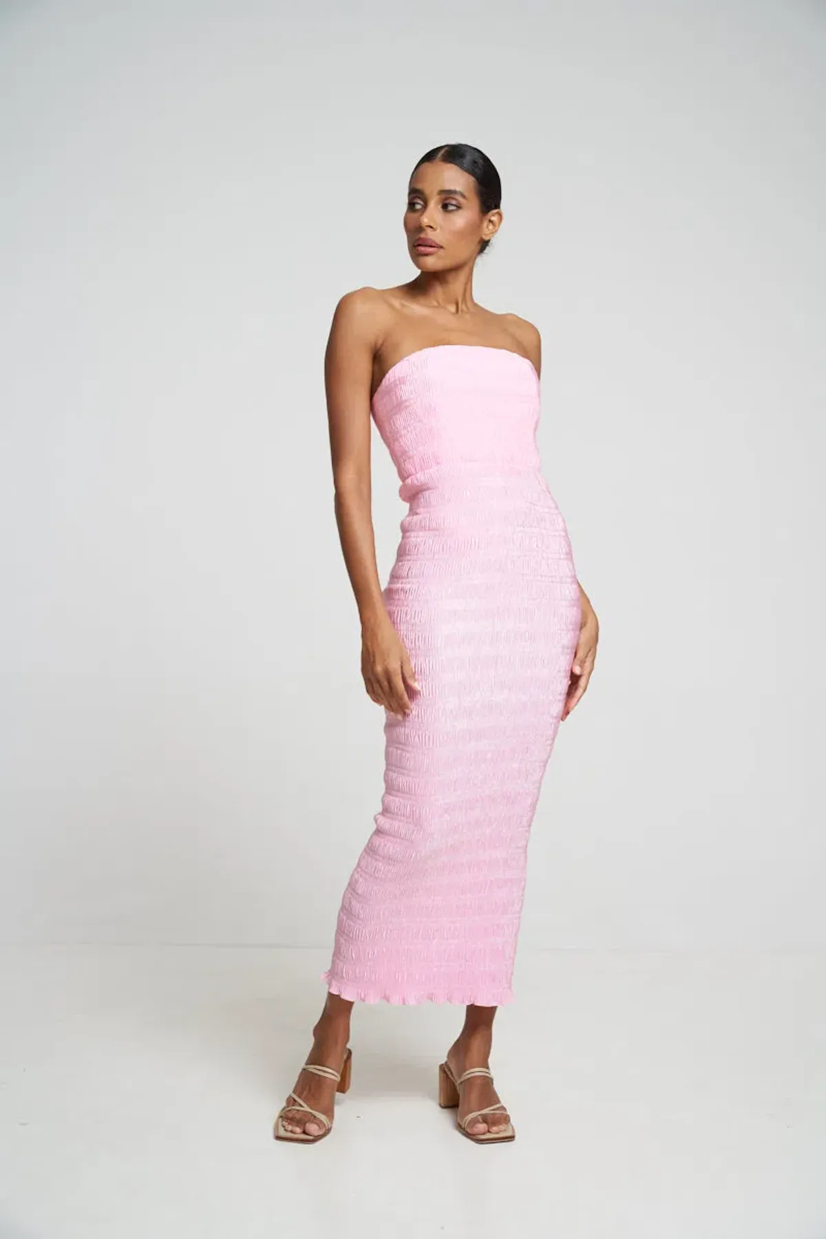 L'Idee Aurore Gown Pink Size 12 - Image 1