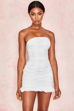 House of CB Rema Mini Dress White Size M Au 10 for rent on The Volte - image 3